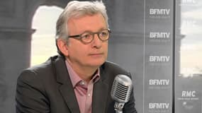 Le secrétaire général du PCF, Pierre Laurent, sur le plateau de BFMTV-RMC, mardi 3 mars 2015.
