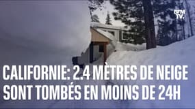 En Californie, 2.4 mètres de neige sont tombés en moins de 24h près du lac Tahoe