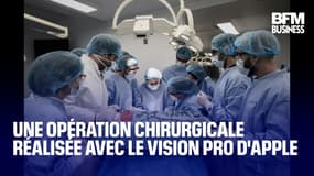  Une opération chirurgicale réalisée avec le Vision Pro d'Apple 