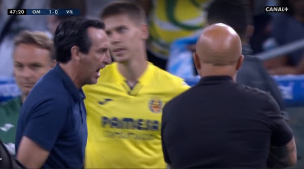 Unai Emery et Jorge Sampaoli lors du match amical OM-Villarreal