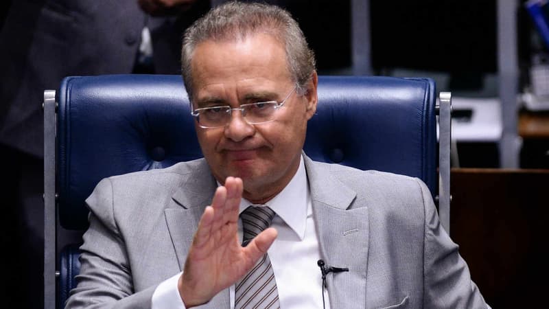 Le président du Sénat brésilien, Renan Calheiros, le 9 mai 2016.