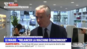 Confinement: "Le chômage partiel est un amortisseur considérable", estime Bruno Le Maire