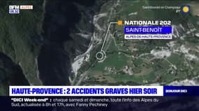 Haute-Provence: deux accidents graves mardi soir