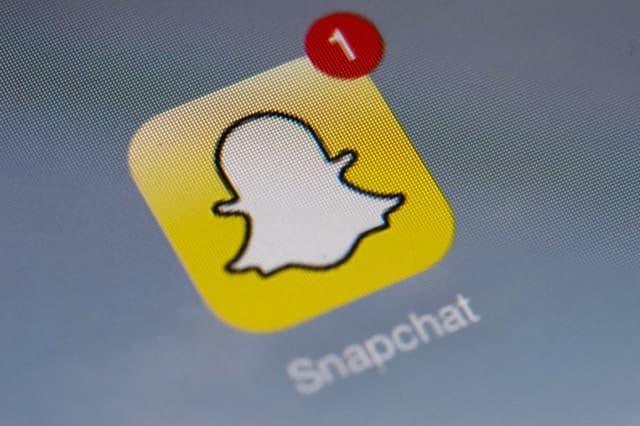 Le logo de l'application Snapchat.