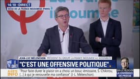 Mélenchon "met en garde" la presse et promet "des poursuites judiciaires"