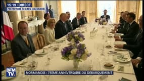 D-day: les couples Trump et Macron déjeunent à la Préfecture de Caen 