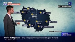 Météo Paris Ile-de-France: un temps nuageux et de possibles flocons dans l'après-midi, jusqu'à 4°C à Paris