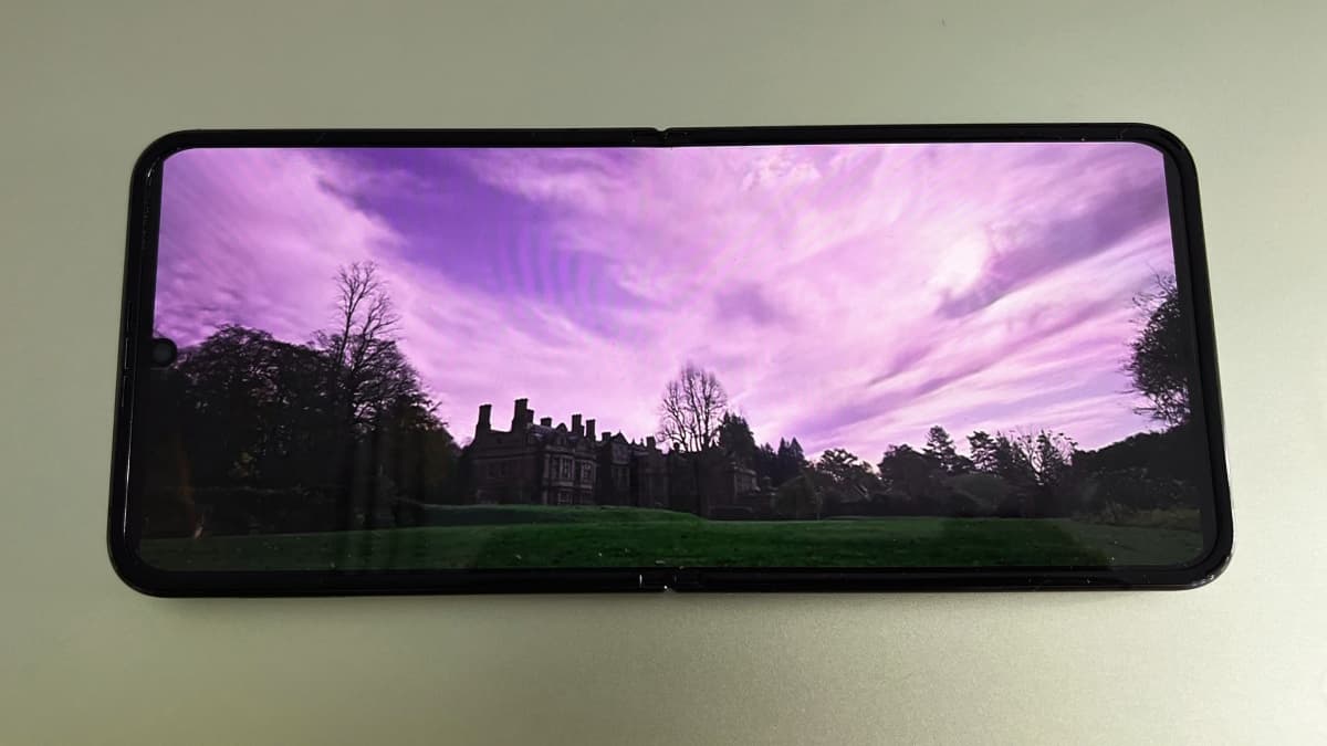 L'affichage vidéo sur le Samsung Galaxy Z Flip 4 est dépourvu de bandes noires.