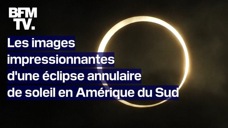 Amérique du Sud: les images impressionnantes d'une éclipse annulaire de soleil avec “anneau de feu”