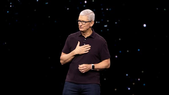 Tim Cook lors de la keynote d'Apple, le 7 septembre 2022. 