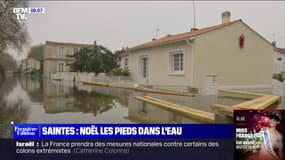 Charente-Maritime: les habitants de Saintes s'apprêtent à passer Noël les pieds dans l'eau