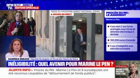 Marine Le Pen inéligible 5 ans: "Il n'y a pas d'immunité élective", affirme Sabrina Sebaihi (Les Écologistes)