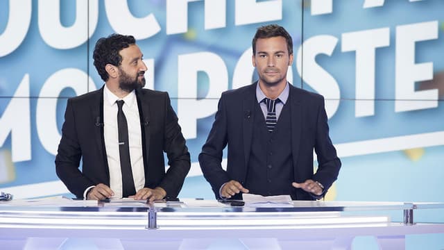 Cyril Hanouna et Bertrand Chameroy dans l'émission Touche pas à mon Poste, sur D8.