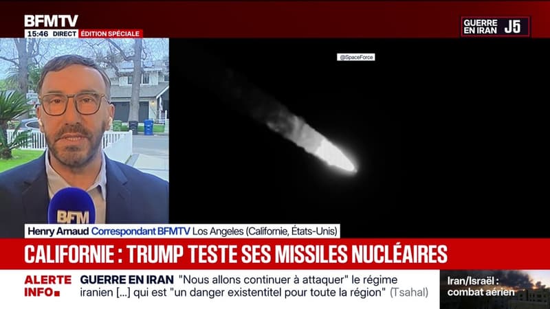 Guerre au Moyen-Orient: Donald Trump teste des missiles nucléaires américains en Californie