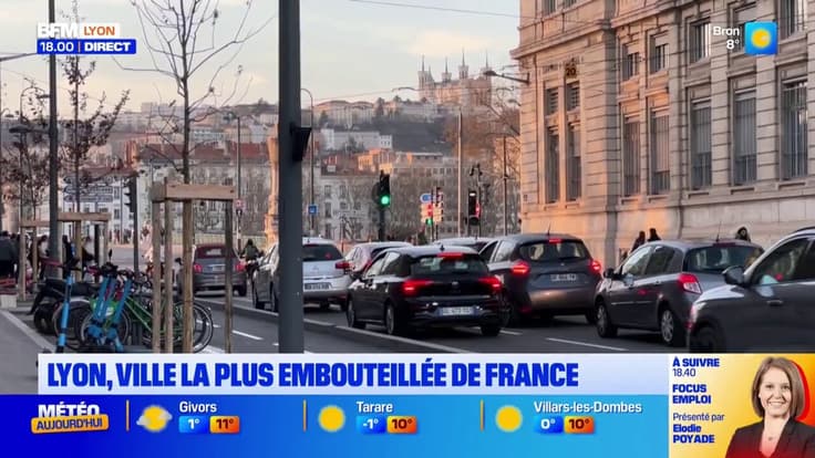 Lyon est la ville la plus embouteillée de France