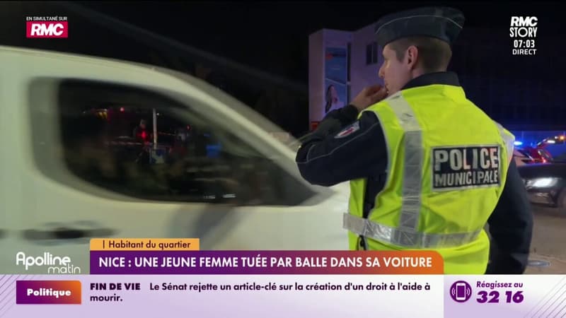 Nice : une jeune femme tuée par balle dans sa voiture