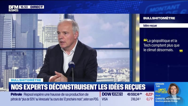 Bullshitomètre : "La géopolitique et la Tech comptent plus que le climat désormais" - FAUX répond Vincent Auriac - 19/02