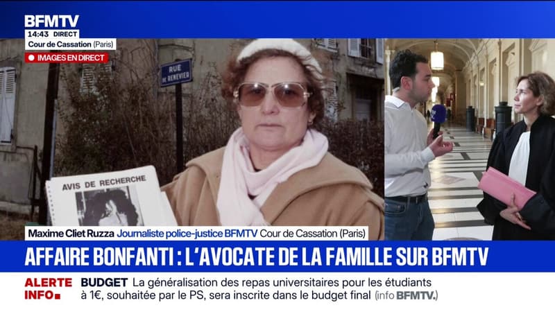 Prescription du meurtre de Marie-Thérèse Bonfanti: "C'est une immense déception", déclare l'avocate de la famille