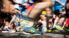 Des coureurs du marathon de Boston en 2014 (illsutration)