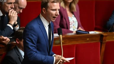 Le député Les Républicains Alexandre Vincendet à l'Assemblée nationale le 4 juillet 2023.