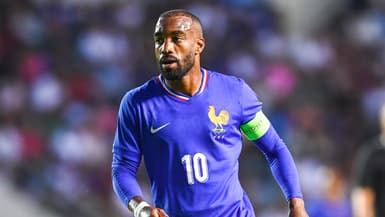 Alexandre Lacazette avec l'équipe de France le 11 juillet 2024