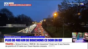 Île-de-France: plus de 400 kilomètres de bouchons cumulés ce mercredi soir