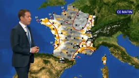 Le temps sera marqué par la pluie et la neige ce vendredi.