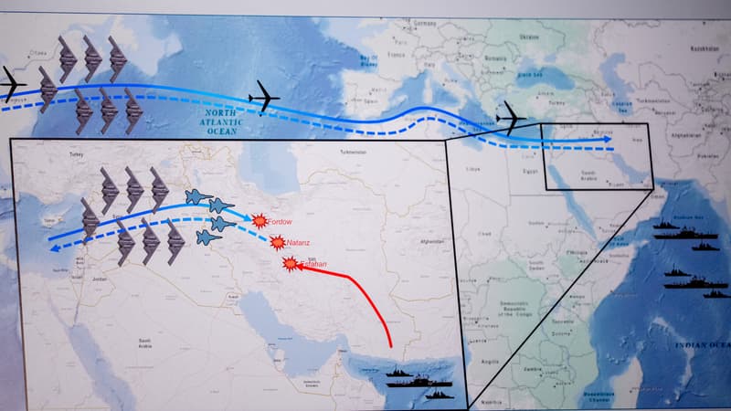 Frappes américaines en Iran: sous-marin, bombardiers... Le déroulement de l'opération 