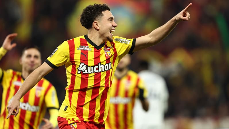 Neil El Aynaoui buteur pour le RC Lens à Bollaert, 24e journée de Ligue 1, 1er mars 2025