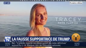 La fausse supportrice de Trump