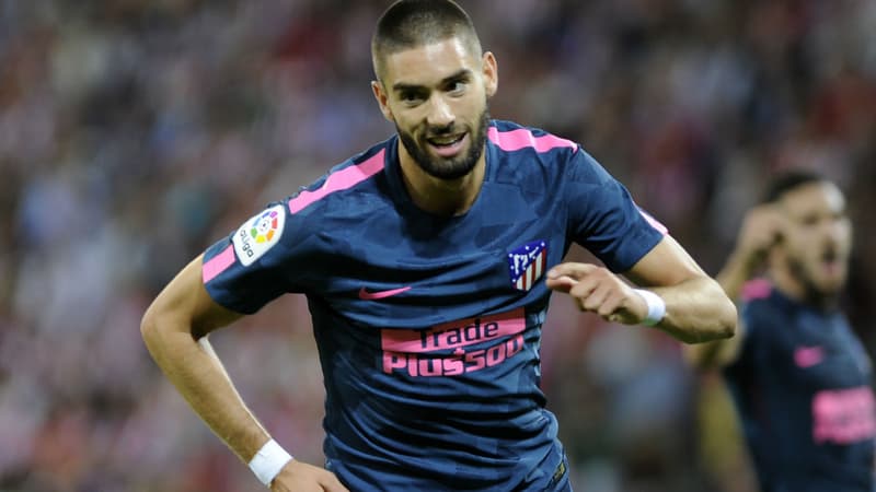 Yannick Carrasco avec l'Atlético de Madrid, le 20 septembre 2017