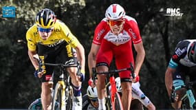 Paris-Nice : "Il n'y a pas à rougir", battu au sprint par Roglic, Laporte est (presque) satisfait 