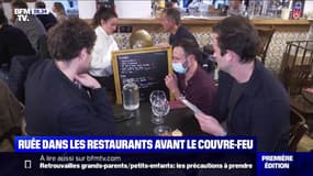 Les réservations explosent dans les restaurants avant le couvre-feu