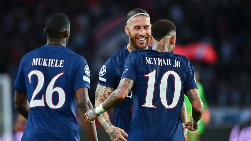 N. Mukiele, S. Ramos et Neymar