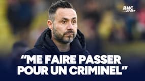 OM : "Vous avez essayé de me faire passer pour un criminel", De Zerbi accuse les journalistes