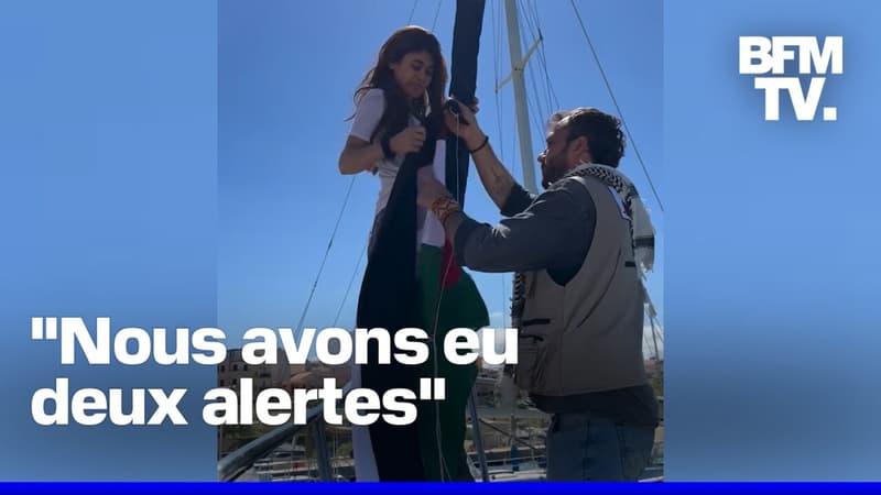Le bateau humanitaire de Rima Hassan et Greta Thunberg en route vers Gaza survolé par des drones grecs