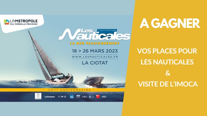 A gagner : vos entrées aux Nauticales et visite de l'IMOCA