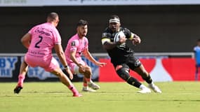 Levani Botia avec La Rochelle contre le MHR le 2 octobre 2021
