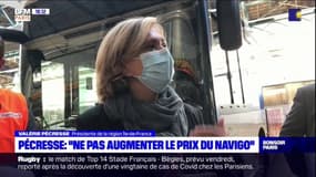 Transports: "On n'augmentera pas le Navigo", assure Valérie Pécresse