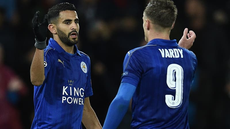 Riyad Mahrez et Jamie Vardy