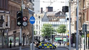 Photo prise à Market Street, à Nottingham (Angleterre), où trois personnes ont été retrouvées mortes ce mardi 13 juin 2023.