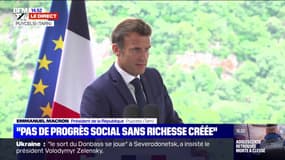 Emmanuel Macron annonce "vouloir aller beaucoup plus vite et beaucoup plus fort" dans la lutte contre le dérèglement climatique