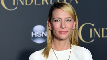 Cate Blanchett lors de la soirée de lancement du film "Cendrillon".