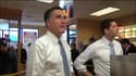 Mitt Romney et Paul Ryan dans un fast food de Cleveland, dans l'Ohio
