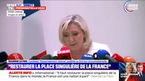 Marine Le Pen: "La France n'est pas une nation moyenne, mais une grande puissance qui compte encore"