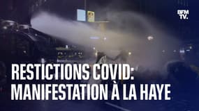 Pays-Bas: les images d’une manifestation à La Haye après l’annonce de nouvelles restrictions contre le Covid-19