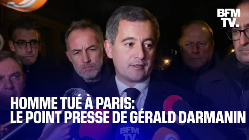 Homme tué à Paris: le point presse de Gérald Darmanin en intégralité