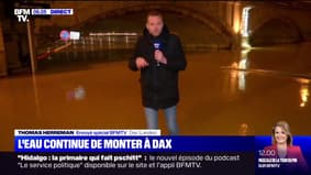 Inondations dans les Landes: l'eau continue de monter à Dax