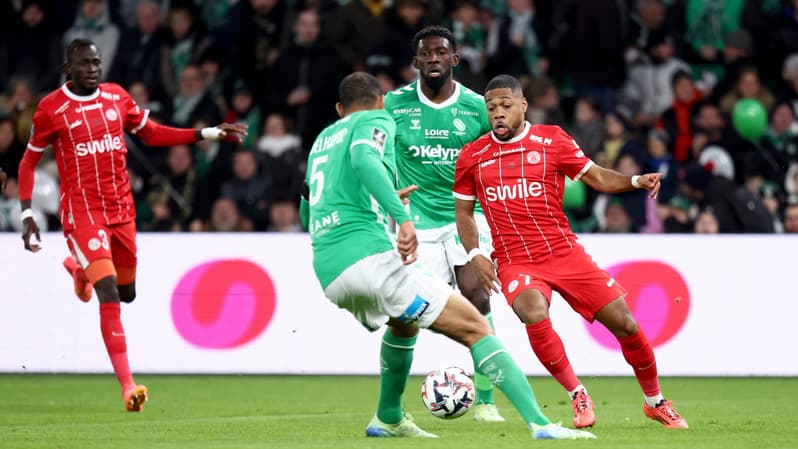 Arnaud Nordin lors du match de Ligue 1 entre Montpellier et Saint-Etienne, 23 novembre 2024