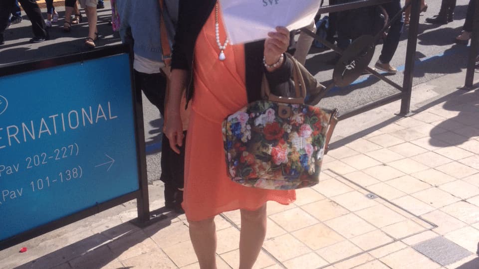 Sabine vient au Festival de Cannes depuis six ans Sabine vient au Festival de Cannes depuis six ans